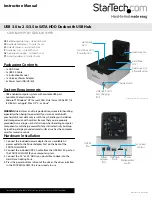 Preview for 1 page of StarTech.com SDOCK2U33HFW Instruction Manual