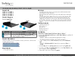 Preview for 1 page of StarTech.com SHELF-1U-12-FIXED-S Quick Start Manual