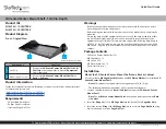 Preview for 1 page of StarTech.com SHELF-2U-14-CENTER-V Quick Start Manual