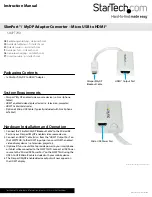 Preview for 1 page of StarTech.com SLMPT2HD Instruction Manual