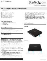 Preview for 1 page of StarTech.com SLSODDU33B Quick Install Manual