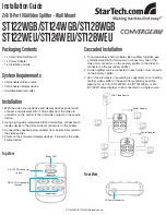 StarTech.com ST124WGB Installation Manual preview