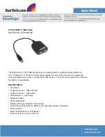 StarTech.com ST2100USB Specifications preview