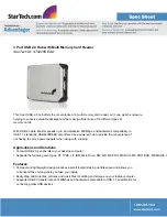 StarTech.com ST4205READ Specifications preview