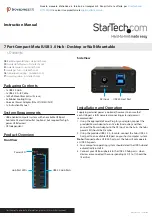 StarTech.com ST7300U3M Instruction Manual preview