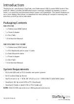 Preview for 4 page of StarTech.com STARVIEW SV1631DUSB Manual