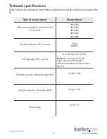 Preview for 9 page of StarTech.com STNDMTV70 Installation Manual