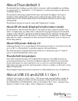 Preview for 8 page of StarTech.com TB3DK2DPW Manual