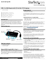 Предварительный просмотр 1 страницы StarTech.com US1GC303APD Quick Start Manual