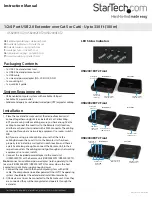 Preview for 1 page of StarTech.com USB2001EXT2 Instruction Manual