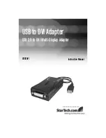 Предварительный просмотр 1 страницы StarTech.com USB2DVI Instruction Manual