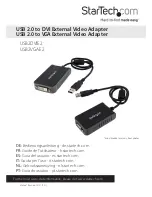 StarTech.com USB2DVIE2 Instruction Manual preview