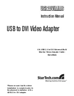 Предварительный просмотр 1 страницы StarTech.com USB2DVIMM6 Instruction Manual