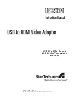 StarTech.com USB2HDMI Instruction Manual предпросмотр