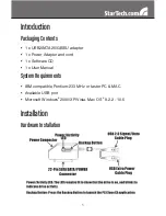 Preview for 4 page of StarTech.com USB2SATA25 Instruction Manual