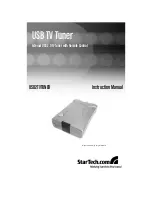 Preview for 1 page of StarTech.com USB2TVTUNER Instruction Manual