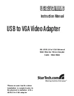 Preview for 1 page of StarTech.com USB2VGAMM6 Instruction Manual