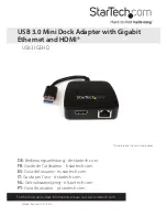 StarTech.com USB31GEHD User Manual предпросмотр