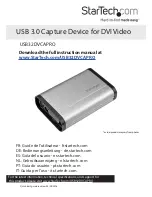 StarTech.com USB32DVCAPRO Instruction Manual preview