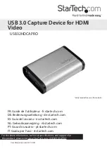 StarTech.com USB32HDCAPRO Manual preview