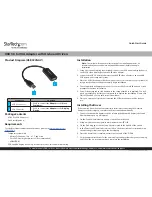 Предварительный просмотр 1 страницы StarTech.com USB32VGAV Quick Install Manual