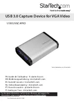 Предварительный просмотр 1 страницы StarTech.com USB32VGCAPRO Instruction Manual