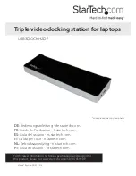 StarTech.com USB3DOCKH2DP User Manual предпросмотр