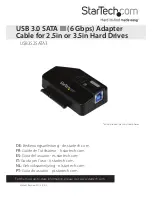 Предварительный просмотр 1 страницы StarTech.com USB3S2SATA3 User Manual