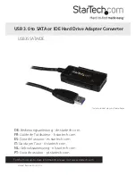 StarTech.com USB3SSATAIDE User Manual предпросмотр