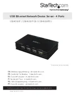 Preview for 1 page of StarTech.com USB4000IP Instruction Manual