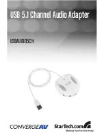 Предварительный просмотр 1 страницы StarTech.com USBAUDIO5CH Instruction Manual