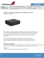 Preview for 1 page of StarTech.com USBthere USB204EXT Specifications