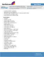 Preview for 2 page of StarTech.com USBthere USB204EXT Specifications