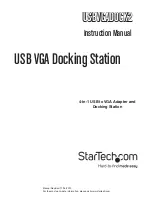 StarTech.com USBVGADOCK2 Instruction Manual preview