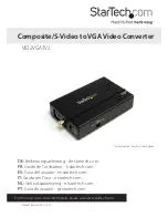 StarTech.com VID2VGATV2 Instruction Manual preview