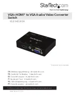 Preview for 1 page of StarTech.com VS221HD2VGA User Manual