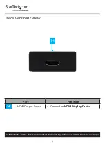 Preview for 8 page of StarTech.com VS321HDBTK User Manual