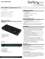 Preview for 1 page of StarTech.com VS421HD4KA Quick Install Manual