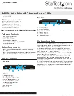 StarTech.com VS424HDPIP Quick Start Manual preview