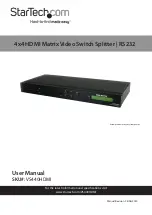 StarTech.com VS440HDMI User Manual preview