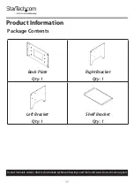 Preview for 12 page of StarTech.com WALLSHELF8U User Manual