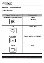 Preview for 10 page of StarTech.com WALLSTSI1 User Manual