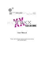 STARVILLE MATRIXX TLB-20 DMX User Manual preview