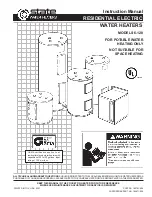 Preview for 1 page of State Water Heaters 120 Series Instruction Manual