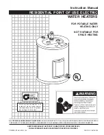 State Water Heaters 184735-000 Instruction Manual preview