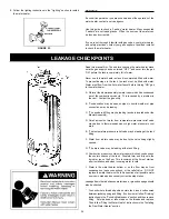 Предварительный просмотр 26 страницы State Water Heaters 185244-004 Instruction Manual