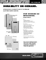 Предварительный просмотр 1 страницы State Water Heaters 305 Exterior Brochure & Specs