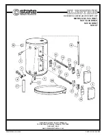 Preview for 1 page of State Water Heaters 40 DHMS Parts List