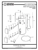 Предварительный просмотр 1 страницы State Water Heaters 50 DXRS Parts List