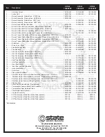 Предварительный просмотр 2 страницы State Water Heaters 50 HXRT/YXRT Parts List